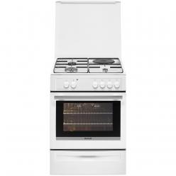 Electric cooker with shop gas hob